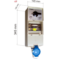 Tablou electric priza 32A P17 Legrand